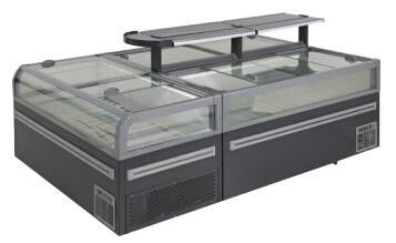 610L 735L Glass Door Freezer Dada Sliding Glass Chest Freezer freezer pulau