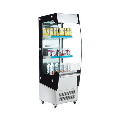 R290 Chiller Pintu Kaca Tegak R404a 180L Pendingin Udara Terbuka membuka etalase