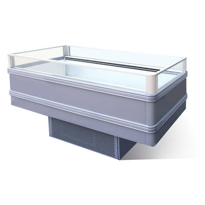 Open Top Supermarket Island Display Freezer Suhu Ganda 260L-440L