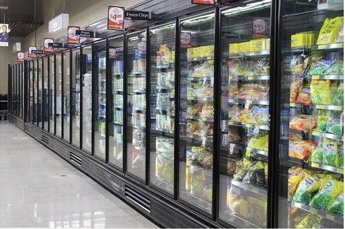 Self Contained Upright Glass Door Freezer Suhu Rendah 3 4 5 6 Pintu