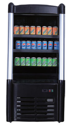 Beverage Mini Multideck Open Display Lemari es membuka etalase