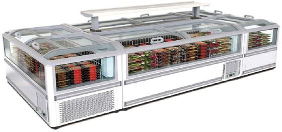 Freezer Pintu Kaca Versi High End 600L 700L 1000L pendinginan statis