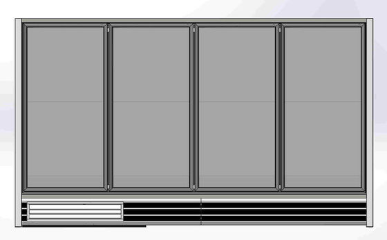 Self Contained 4 glass door upright freezer 10ft Dengan 30'' Wide Glass Door