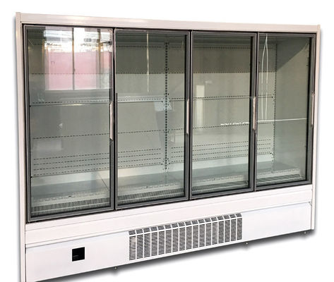 Pendingin Multideck Pintu Kaca Tegak Dengan Plug 4 Pintu Tipe UC-4D