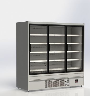 Supermarket R290 Pendingin Pintu Kaca Tegak 2/3/4 pintu 220V / 50HZ