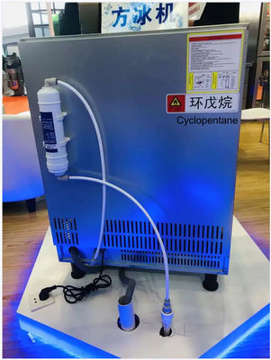Commercial Square Ice Cube Maker 50kg Restaurant Hotel Dengan Kompresor Impor