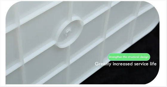 PE Plastik Freezer Tray Tepis Plastik Baskom Es Segar Plastik Square Dispensing Tray
