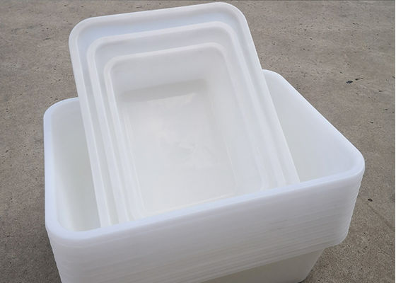 Plastik persegi panjang Putih Supermarket Dapur Ice Tray Makanan Square Basin Barbecue Storage Box