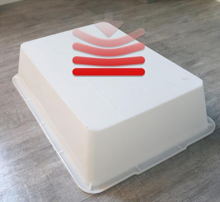 Plastik persegi panjang Keranjang Es Tray Spicy Basin Supermarket Storage Box Konservasi