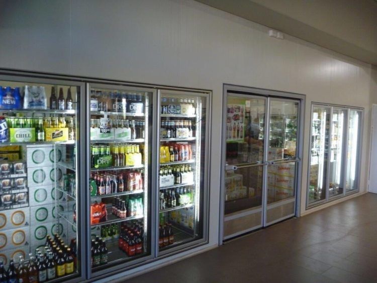Beer Cave Glass Door Walk in Cooler Commercial Walk In Kulkas Freezer