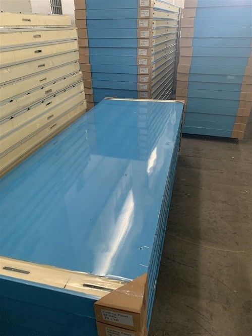 PU Panel 100mm 150mm Walk In Freezer Dengan Cam Lock Joint Untuk Penyimpanan Dingin