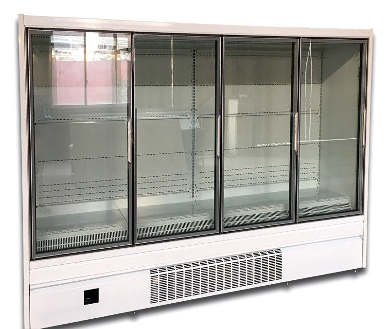Pendingin Multideck Pintu Kaca Tegak Dengan Plug 4 Pintu Tipe UC-4D