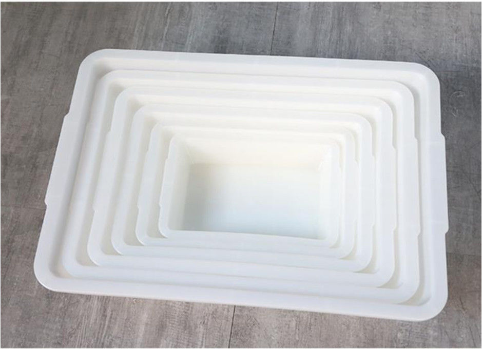 Plastik persegi panjang Keranjang Es Tray Spicy Basin Supermarket Storage Box Konservasi