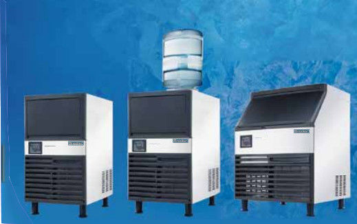 Mesin Es Kubus Sterilisasi SK-120P Bar Irisan Es Segar Swalayan Dengan All-In-One 55kg